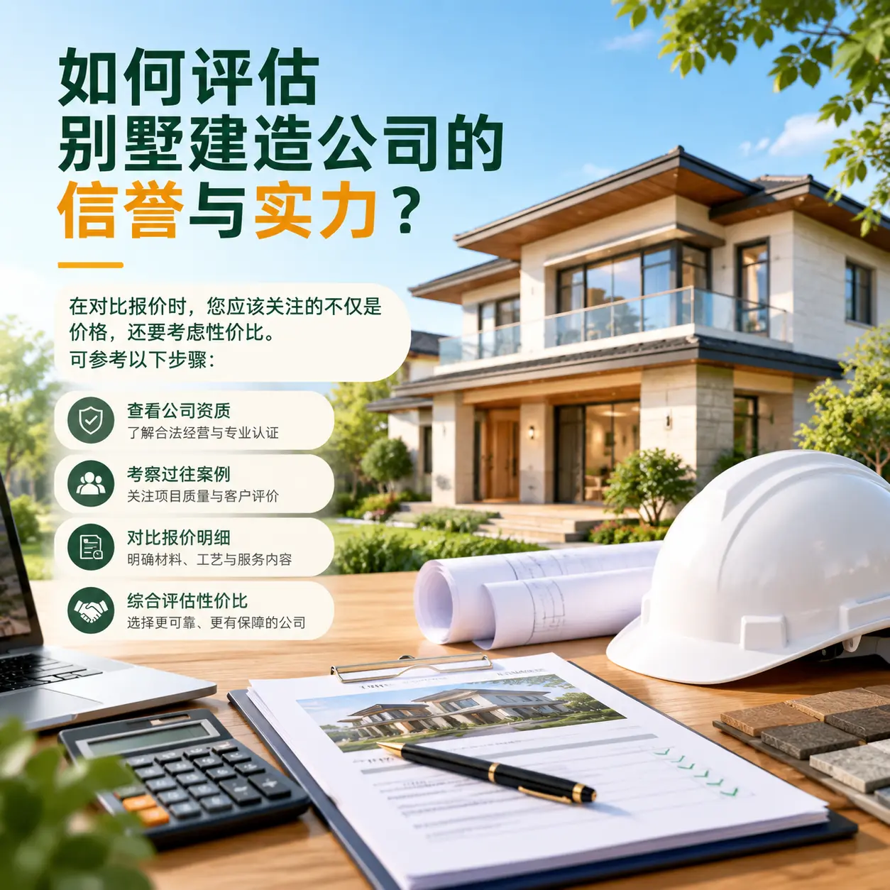 如何评估 纳雍 别墅建造公司的信誉与实力？