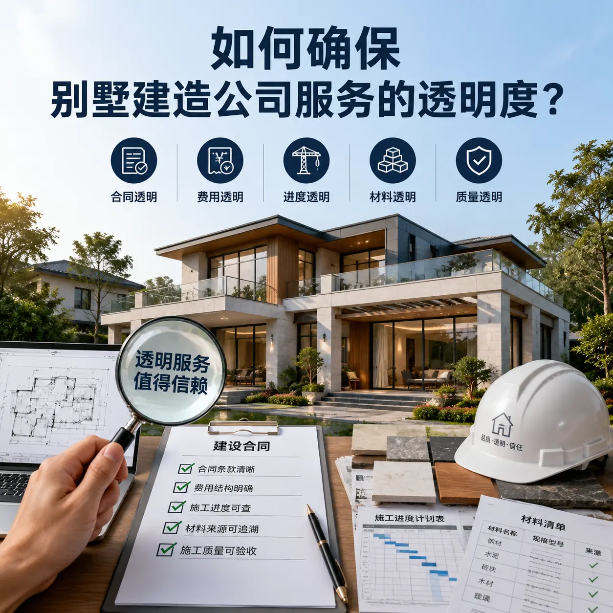 在 纳雍 如何确保别墅建造公司服务的透明度？