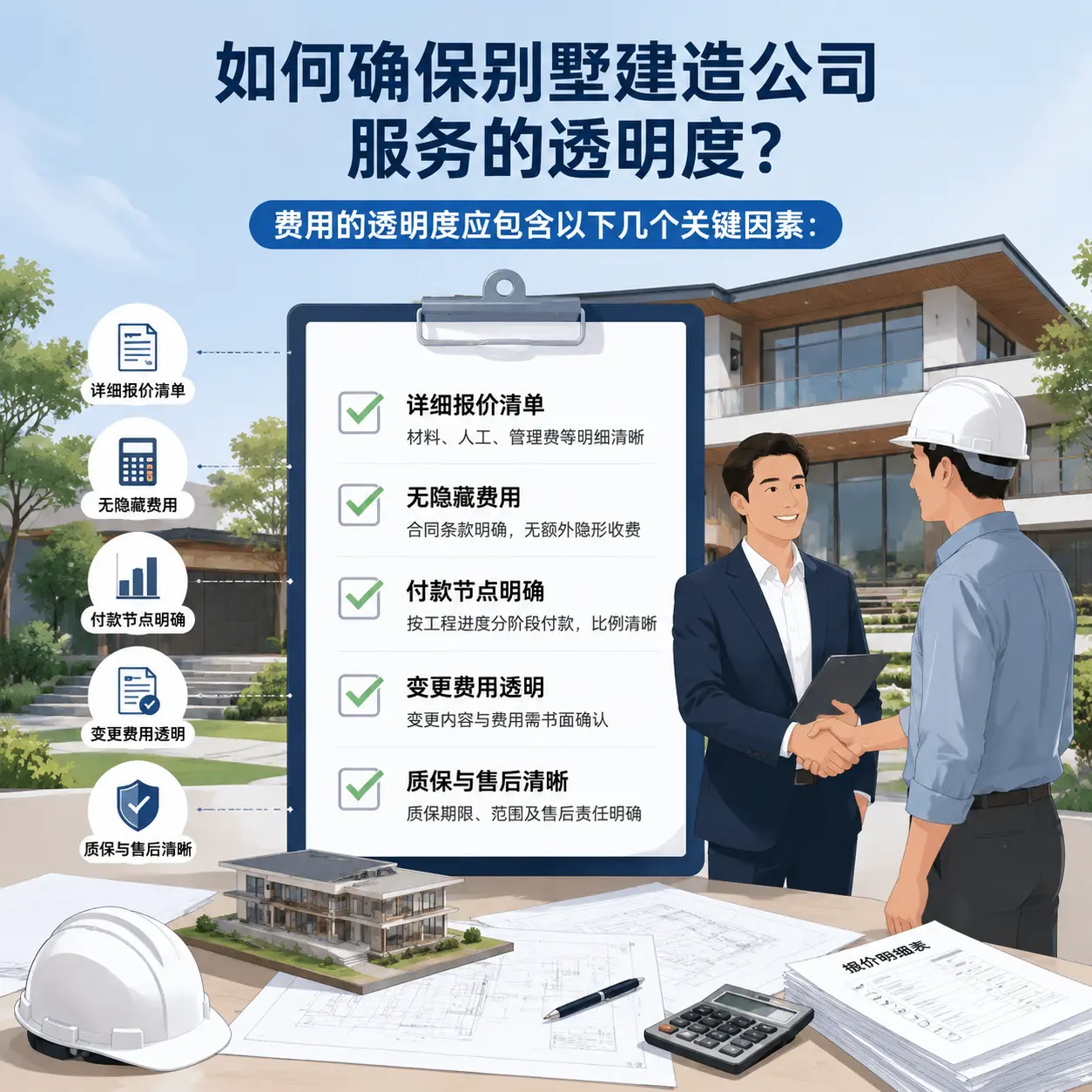 在 纳雍 如何确保别墅建造公司服务的透明度？