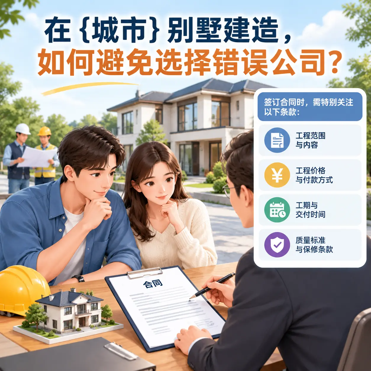 在 纳雍 别墅建造,如何避免选择错误公司?