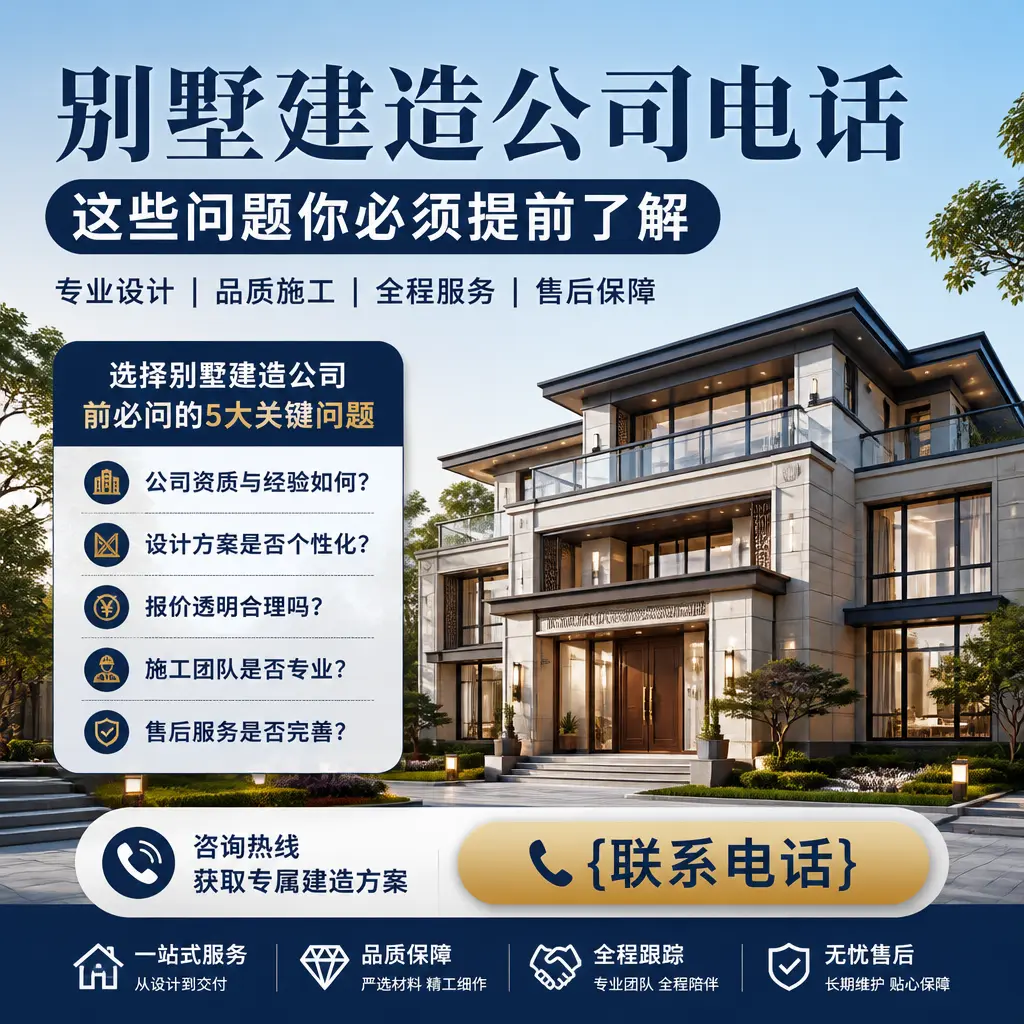 纳雍别墅建造公司电话，这些问题你必须提前了解