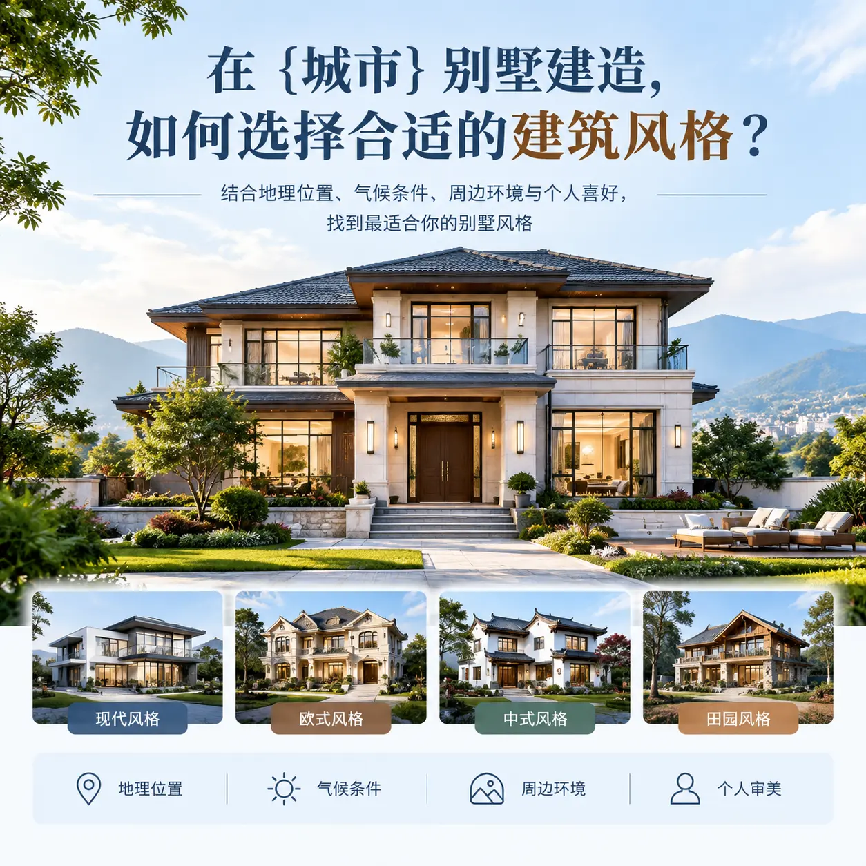 在 纳雍 别墅建造,如何选择合适的建筑风格?